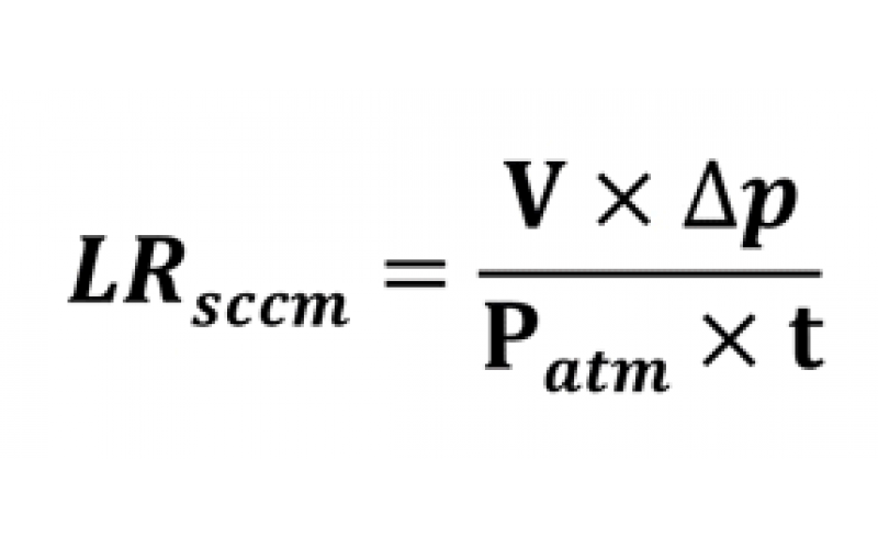 氣密檢測的泄漏率公式是如何得來？